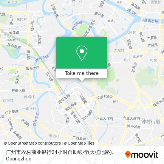 广州市农村商业银行24小时自助银行(大榄地路) map