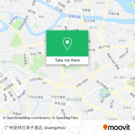 广州亚特兰亲子酒店 map