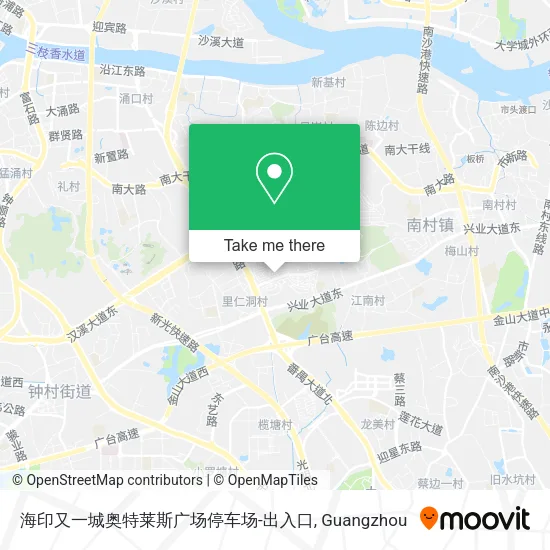 海印又一城奥特莱斯广场停车场-出入口 map