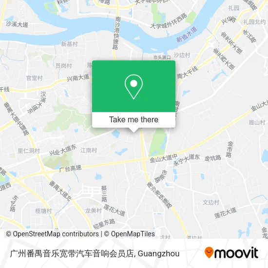 广州番禺音乐宽带汽车音响会员店 map