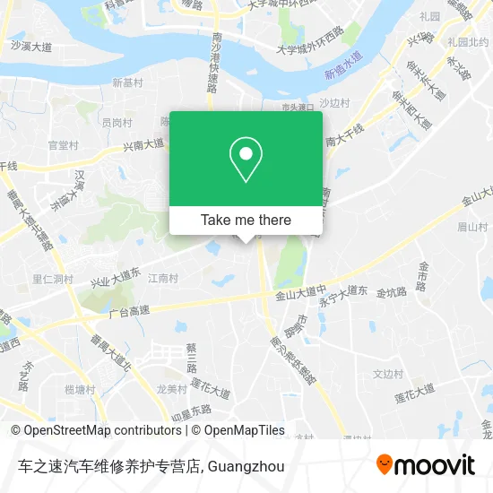 车之速汽车维修养护专营店 map