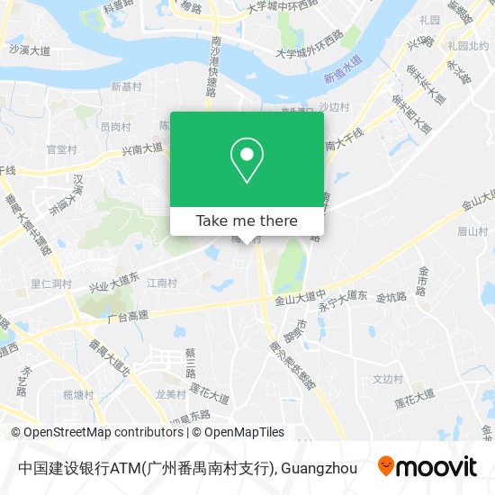 中国建设银行ATM(广州番禺南村支行) map