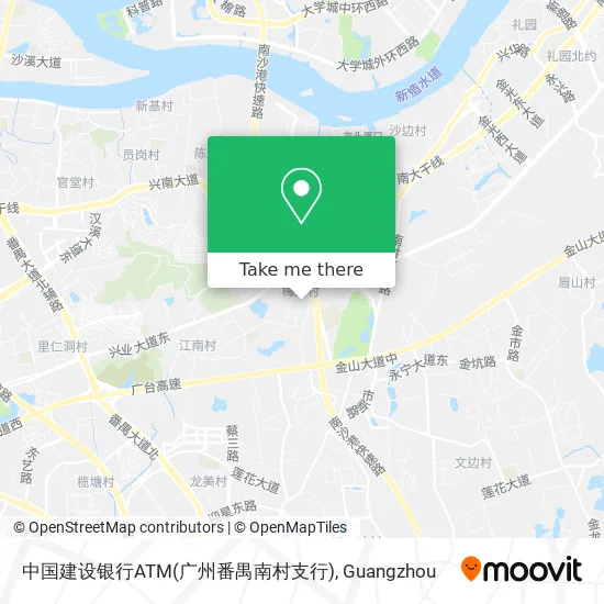 中国建设银行ATM(广州番禺南村支行) map