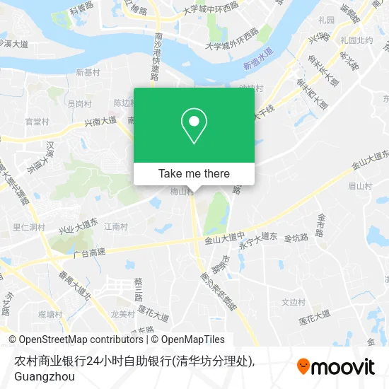 农村商业银行24小时自助银行(清华坊分理处) map