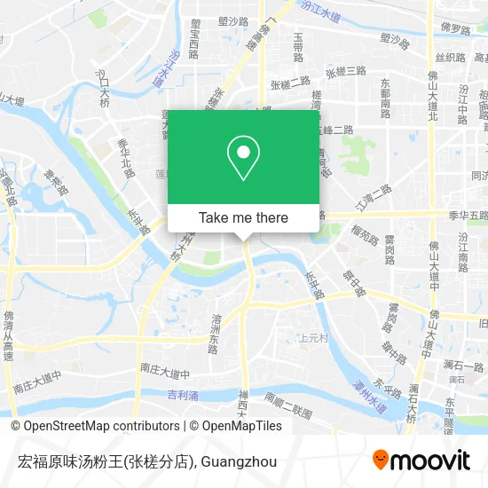 宏福原味汤粉王(张槎分店) map