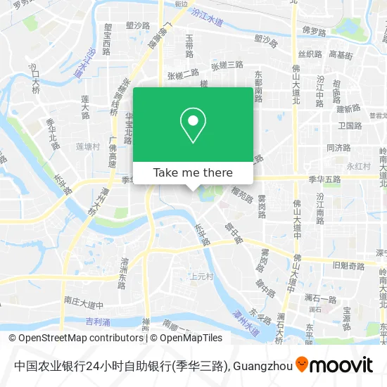 中国农业银行24小时自助银行(季华三路) map