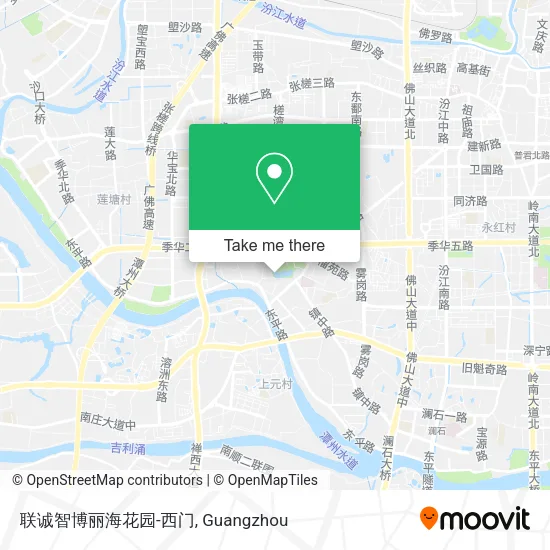联诚智博丽海花园-西门 map