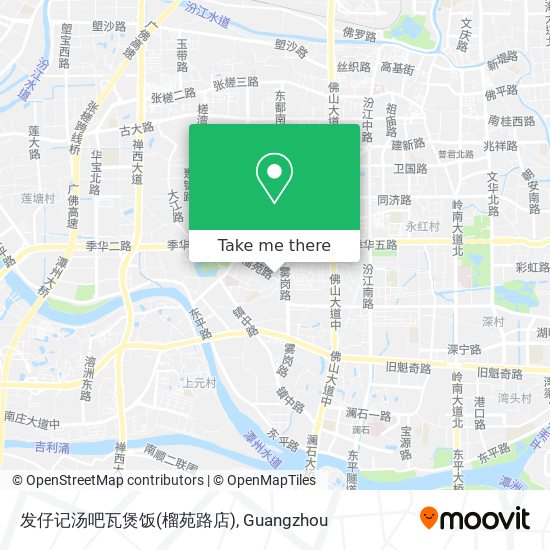 发仔记汤吧瓦煲饭(榴苑路店) map