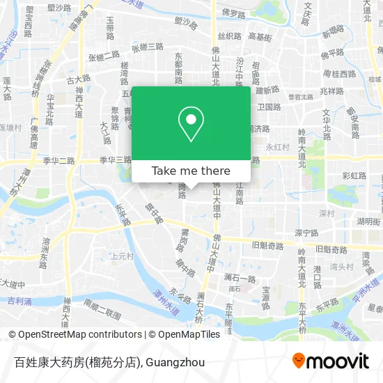 百姓康大药房(榴苑分店) map