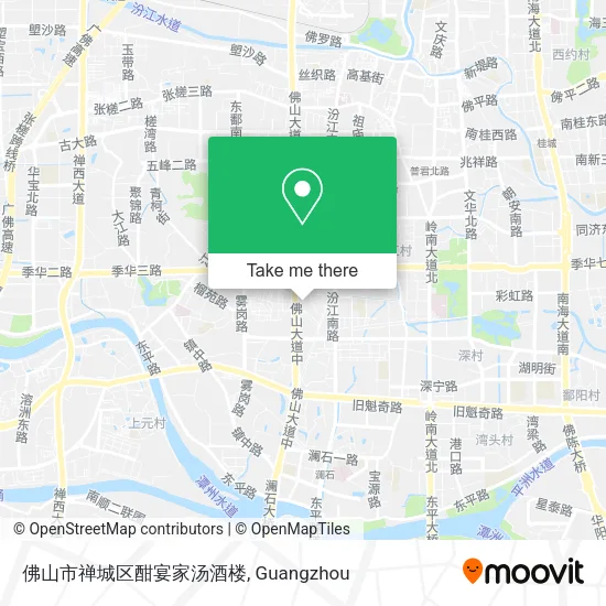 佛山市禅城区酣宴家汤酒楼 map