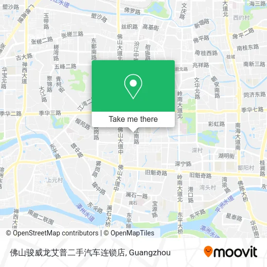 佛山骏威龙艾普二手汽车连锁店 map