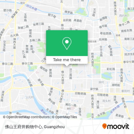 佛山王府井购物中心 map