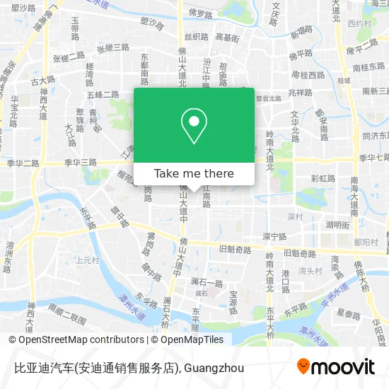 比亚迪汽车(安迪通销售服务店) map