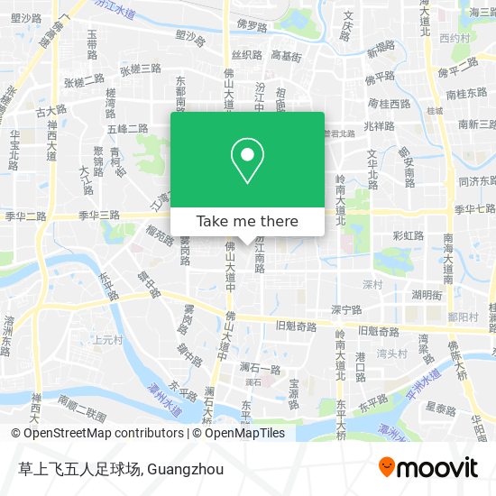 草上飞五人足球场 map