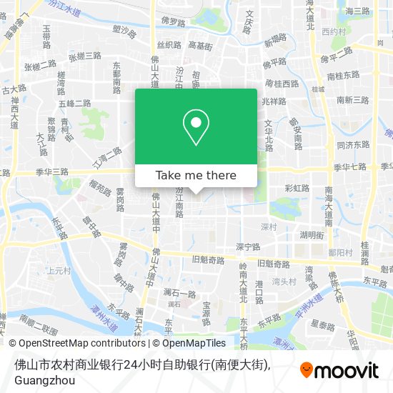 佛山市农村商业银行24小时自助银行(南便大街) map