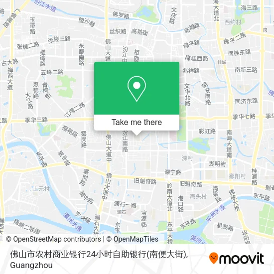 佛山市农村商业银行24小时自助银行(南便大街) map