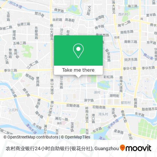 农村商业银行24小时自助银行(银花分社) map