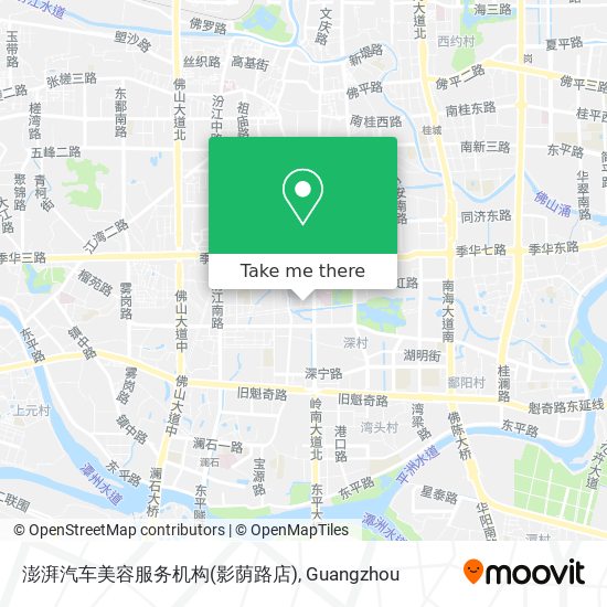 澎湃汽车美容服务机构(影荫路店) map