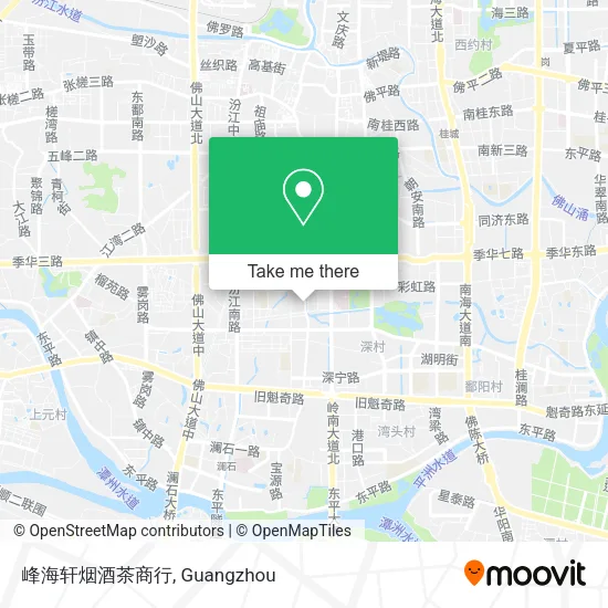 峰海轩烟酒茶商行 map