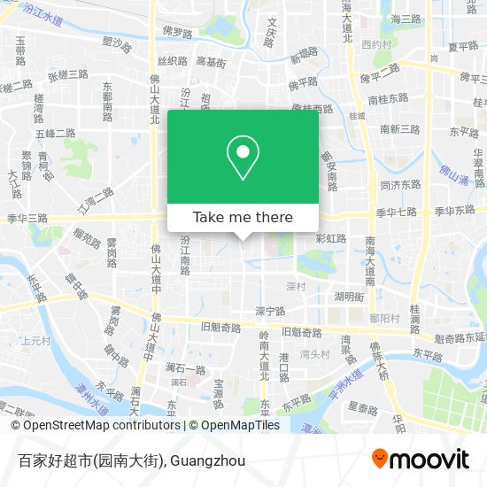 百家好超市(园南大街) map