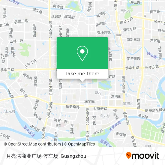月亮湾商业广场-停车场 map