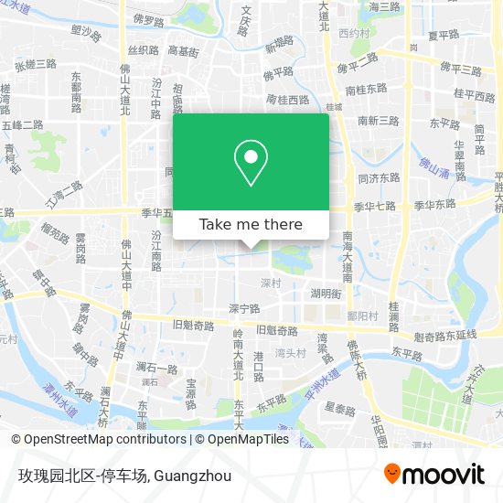 玫瑰园北区-停车场 map