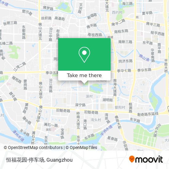 恒福花园-停车场 map