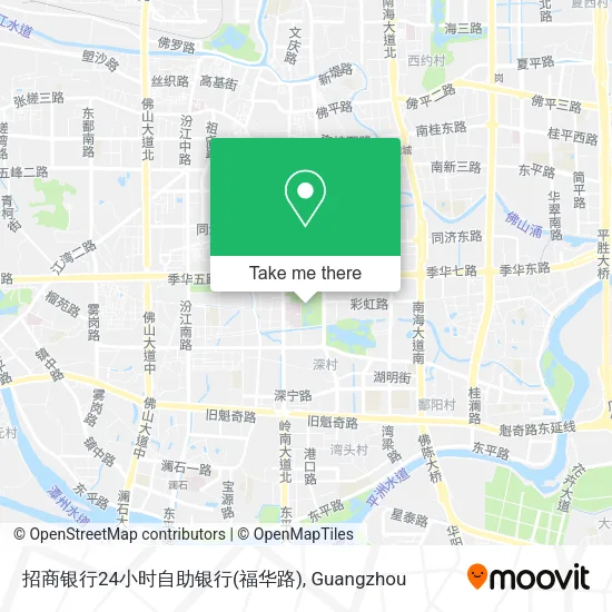 招商银行24小时自助银行(福华路) map