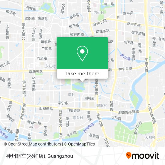 神州租车(彩虹店) map
