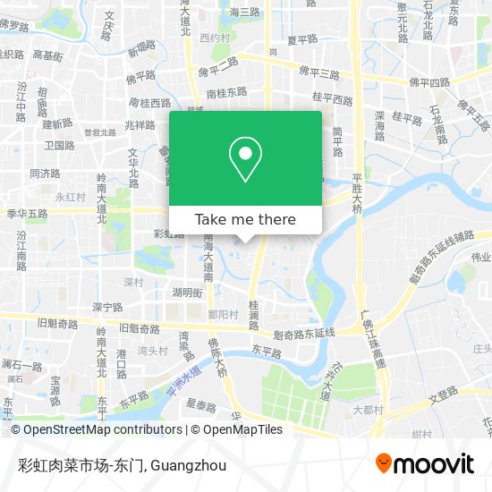 彩虹肉菜市场-东门 map