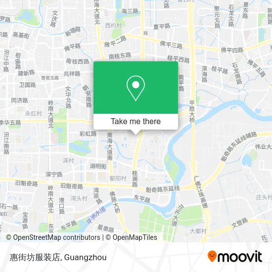 惠街坊服装店 map
