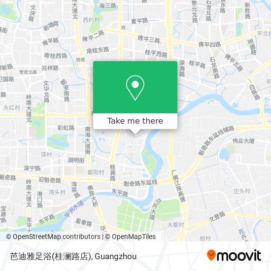 芭迪雅足浴(桂澜路店) map