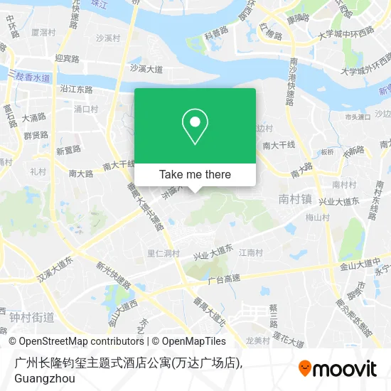 广州长隆钧玺主题式酒店公寓(万达广场店) map