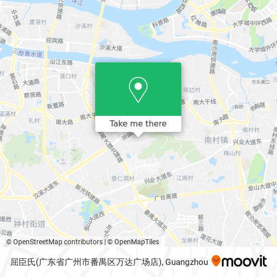 屈臣氏(广东省广州市番禺区万达广场店) map