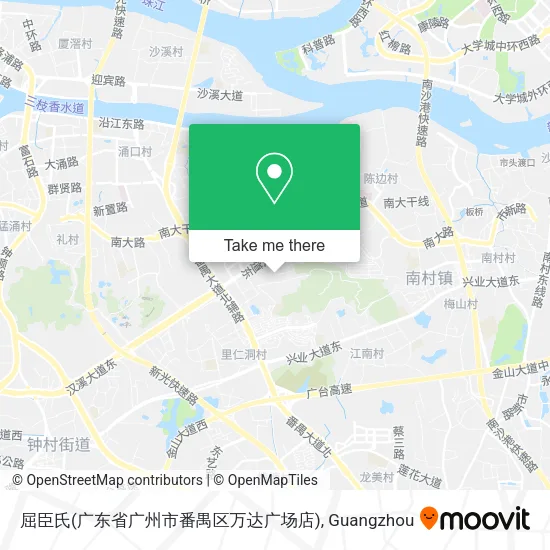 屈臣氏(广东省广州市番禺区万达广场店) map