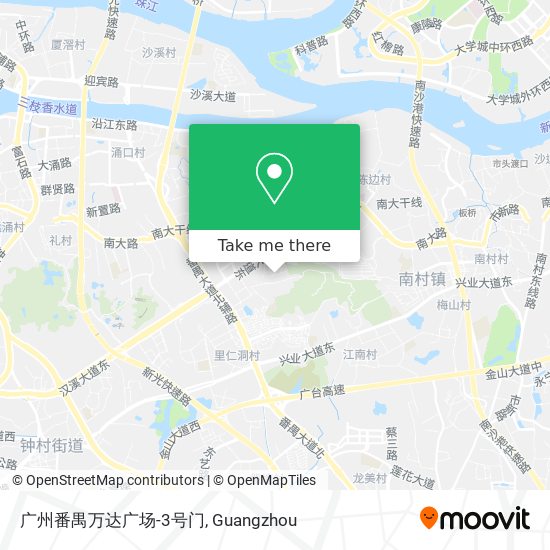 广州番禺万达广场-3号门 map