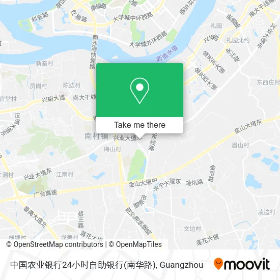 中国农业银行24小时自助银行(南华路) map