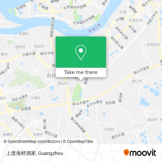 上渡海鲜酒家 map