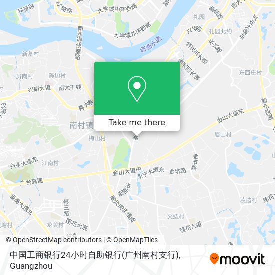 中国工商银行24小时自助银行(广州南村支行) map