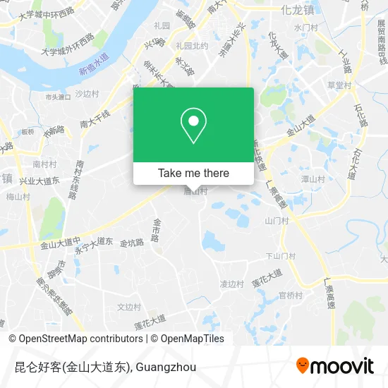 昆仑好客(金山大道东) map