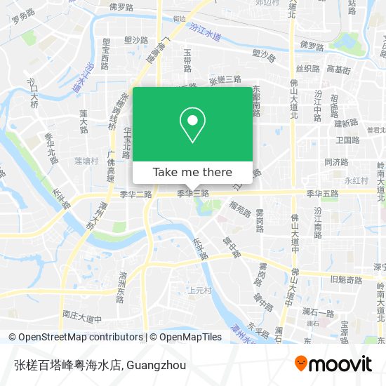 张槎百塔峰粤海水店 map