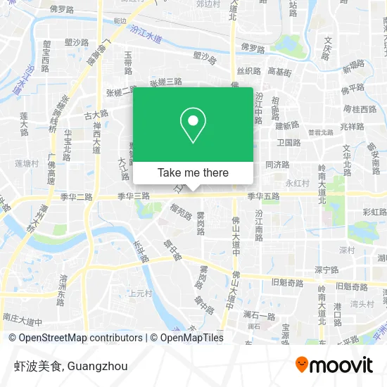 虾波美食 map