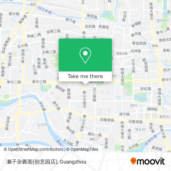 濑子杂酱面(创意园店) map