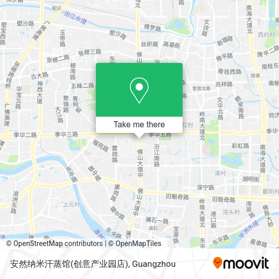 安然纳米汗蒸馆(创意产业园店) map