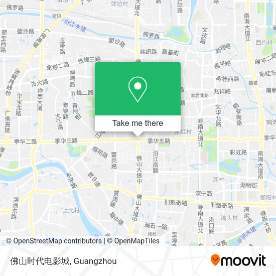 佛山时代电影城 map