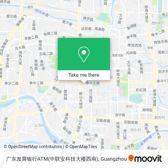 广东发展银行ATM(中联安科技大楼西南) map