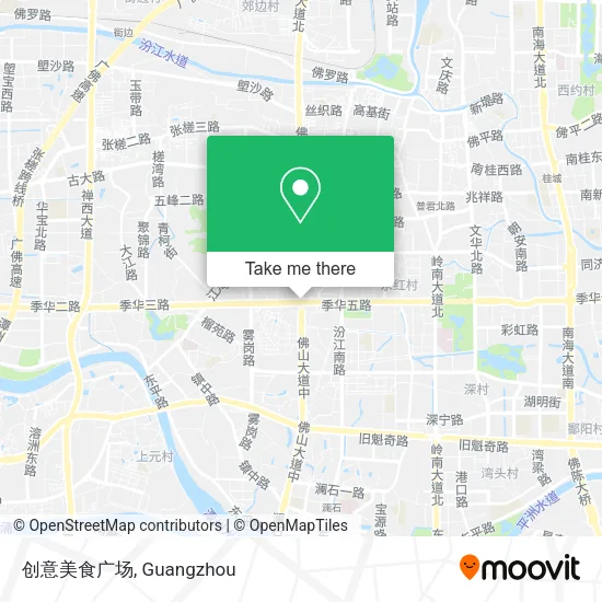 创意美食广场 map