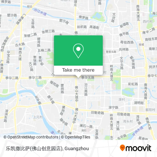 乐凯撒比萨(佛山创意园店) map