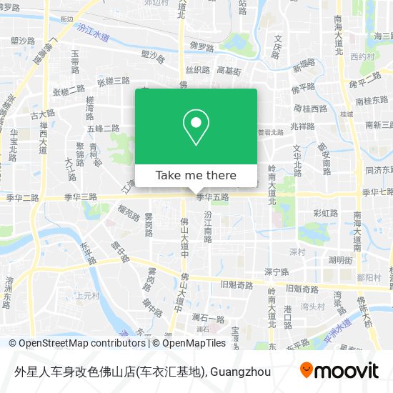 外星人车身改色佛山店(车衣汇基地) map