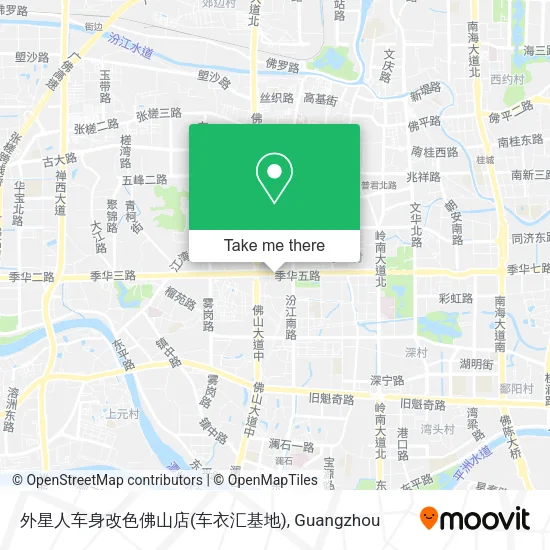 外星人车身改色佛山店(车衣汇基地) map